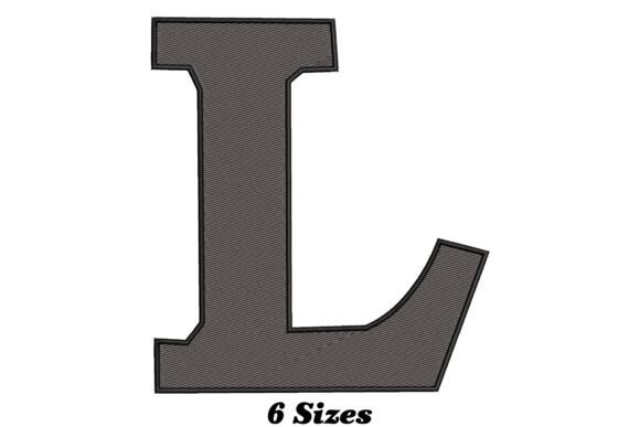 A Close Look at the Stylish Letter L Embroidery Design