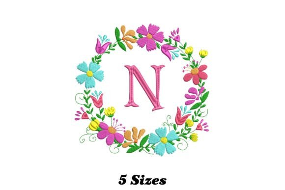 A Designer's Review: The Seasonal Charm of Flower Alphabet Letter N