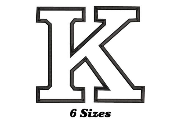 A Letter K Embroidery Design for Craft Fair Success