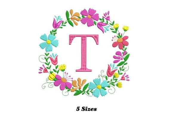 A Professional Designer's Review of the Flower Alphabet Letter T Embroidery Design