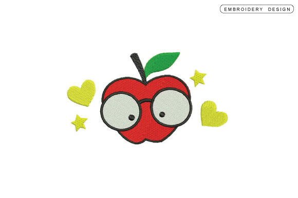 A Seller’s Look at the Funny Apple Embroidery Design