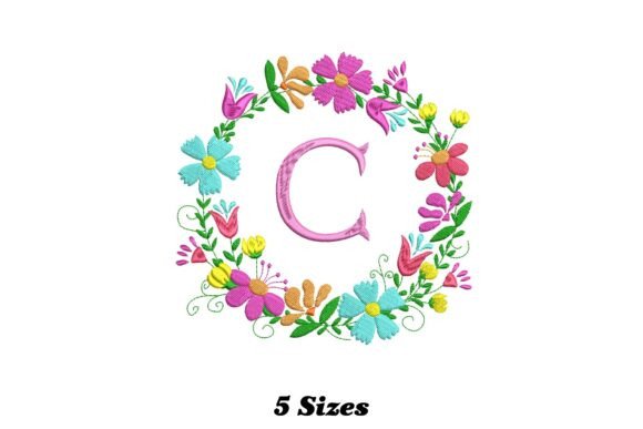 A Sweet & Whimsical Flower Alphabet Letter C for Handmade Gifts