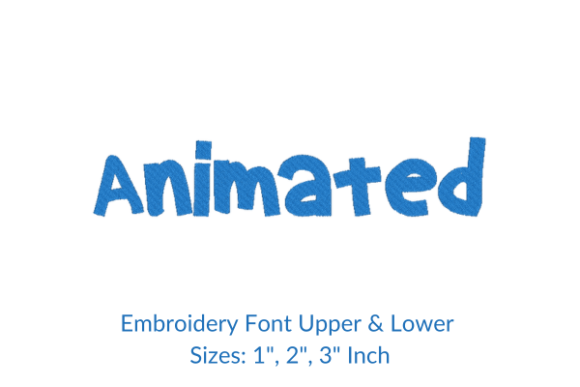 Animated Font: A Playful Embroidery Design Review
