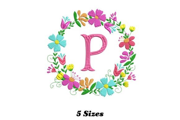 Embroidery Review: The Flower Alphabet Letter P Design